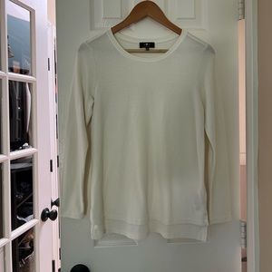 7 for all Mankind - ivory thermal long sleeve - never worn